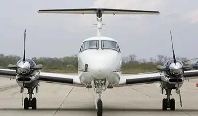 King Air charter aircraft for Thompson wheel plane flights